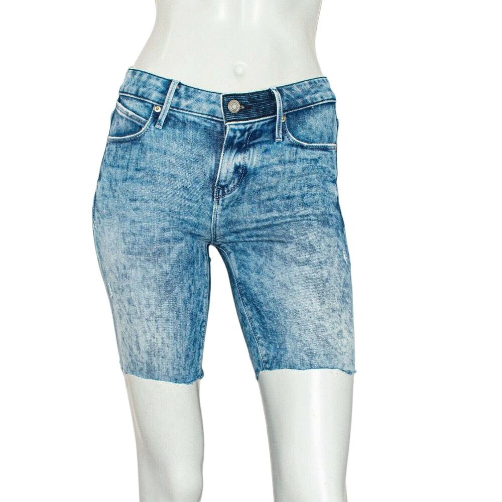 RtA Women's the Rivera Blue Toure Jean Shorts size 24 Made in USA